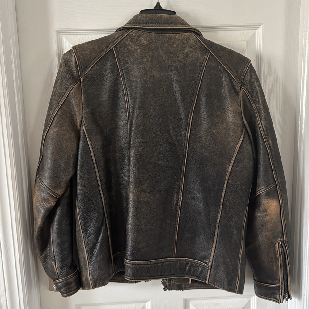 Black Rivet men’s leather jacket. Rugged, classic, durable - Picture 2 of 7